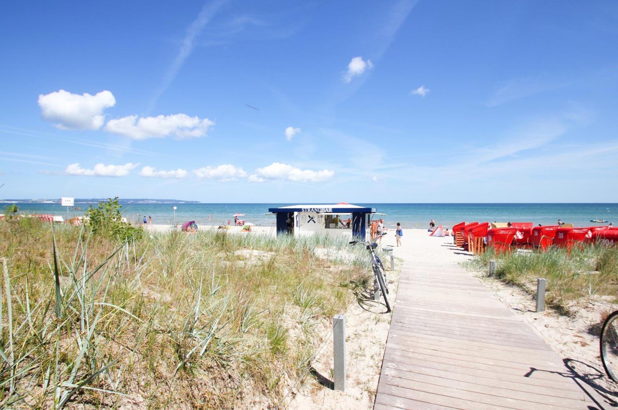 Aparthotel Ostsee Fewo 6 Balkon, Meerblick, Strand Binz Exterior foto